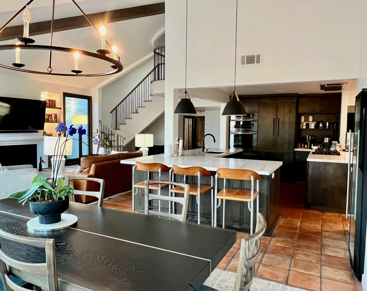 Fourth bedroom — open to kitchen and staircase