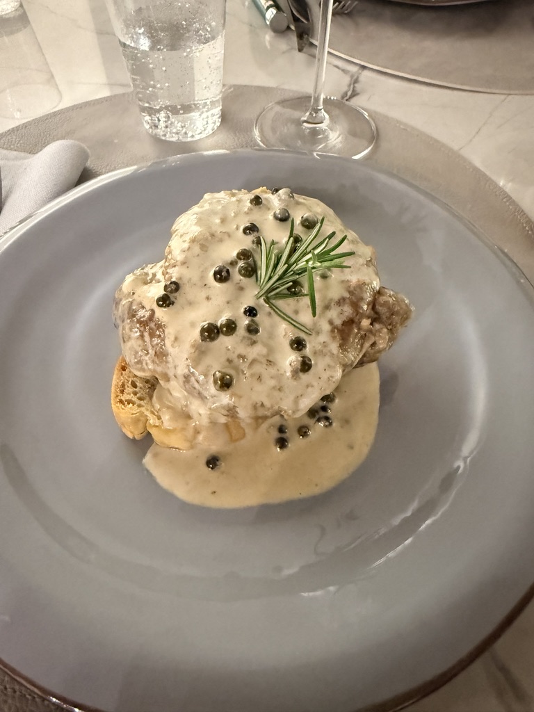 Dinner at home in the Palazzo