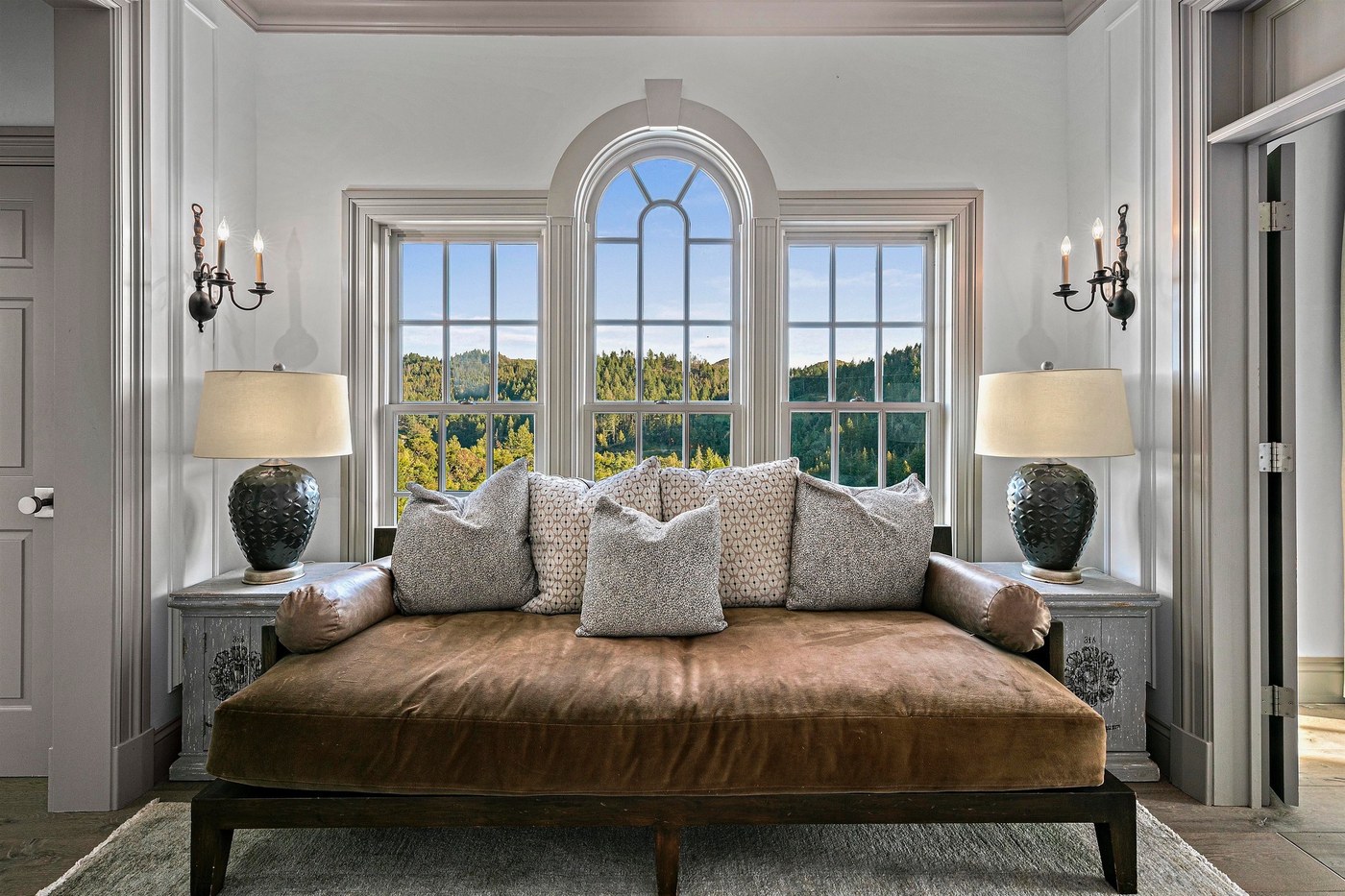 Chef's kitchen with valley views